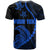 Personalised Guam T Shirt Tribal Turtles Curves Style - Blue - Wonder Print Shop