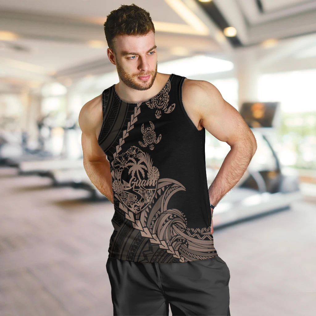 personalised-guam-men-tank-top-tribal-turtles-curves-style-brown
