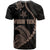 Personalised Guam T Shirt Tribal Turtles Curves Style - Brown - Wonder Print Shop