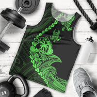 personalised-guam-men-tank-top-tribal-turtles-curves-style-green