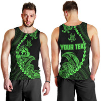 personalised-guam-men-tank-top-tribal-turtles-curves-style-green