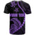 Personalised Guam T Shirt Tribal Turtles Curves Style - Purple - Wonder Print Shop