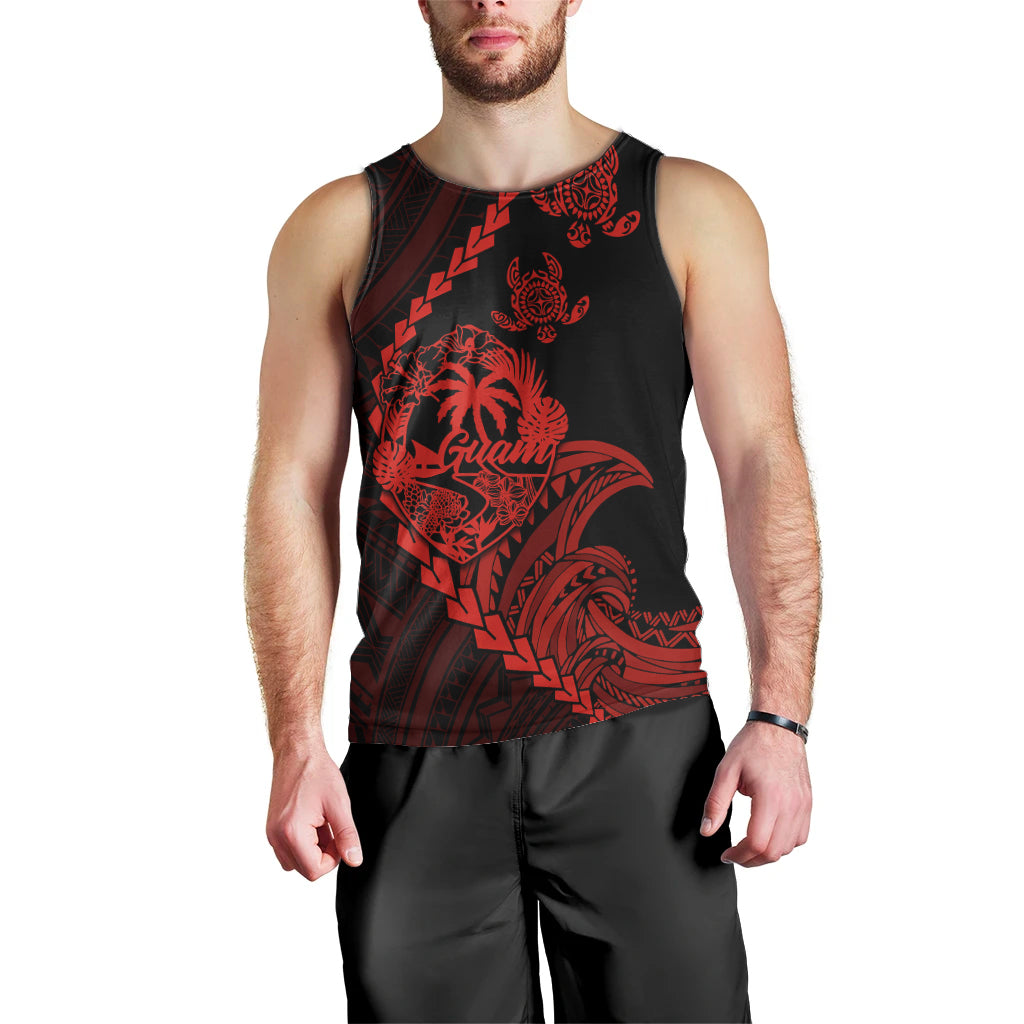 personalised-guam-men-tank-top-tribal-turtles-curves-style-red
