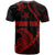 Personalised Guam T Shirt Tribal Turtles Curves Style - Red - Wonder Print Shop