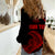 Personalised Guam Women Casual Shirt Tribal Turtles Curves Style - Red - Wonder Print Shop