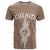 Personalised Guam T Shirt Chamoro Latte Stone Mix Tropical - Brown - Wonder Print Shop