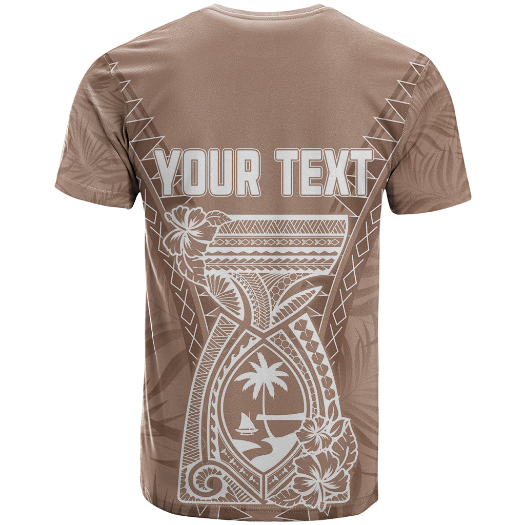 Personalised Guam T Shirt Chamoro Latte Stone Mix Tropical - Brown - Wonder Print Shop