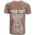 Personalised Guam T Shirt Chamoro Latte Stone Mix Tropical - Brown - Wonder Print Shop
