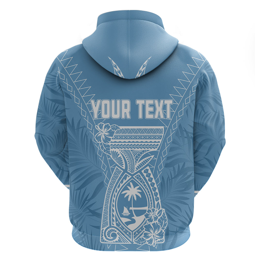 Custom Guam Hoodie Chamoro Latte Stone Mix Tropical - Blue - Wonder Print Shop