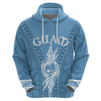 Custom Guam Hoodie Chamoro Latte Stone Mix Tropical - Blue - Wonder Print Shop