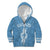 Personalised Guam Kid Hoodie Chamoro Latte Stone Mix Tropical - Blue - Wonder Print Shop