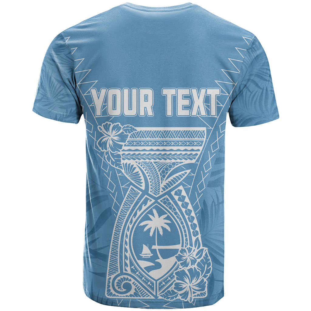 Personalised Guam T Shirt Chamoro Latte Stone Mix Tropical - Blue - Wonder Print Shop