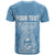Personalised Guam T Shirt Chamoro Latte Stone Mix Tropical - Blue - Wonder Print Shop