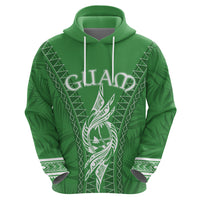 Custom Guam Hoodie Chamoro Latte Stone Mix Tropical - Green - Wonder Print Shop