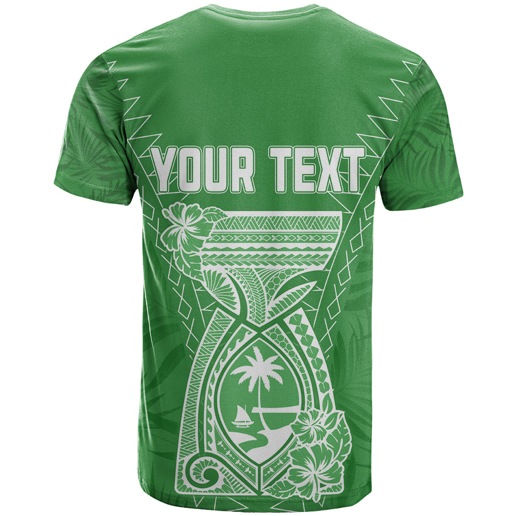 Personalised Guam T Shirt Chamoro Latte Stone Mix Tropical - Green - Wonder Print Shop