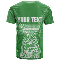 Personalised Guam T Shirt Chamoro Latte Stone Mix Tropical - Green - Wonder Print Shop