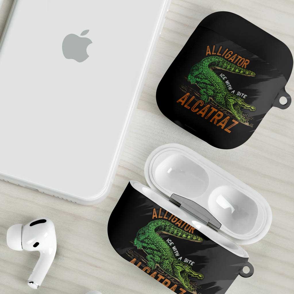 Alligator Alcatraz AirPods Case ICE With A Bite - Wonder Print Shop