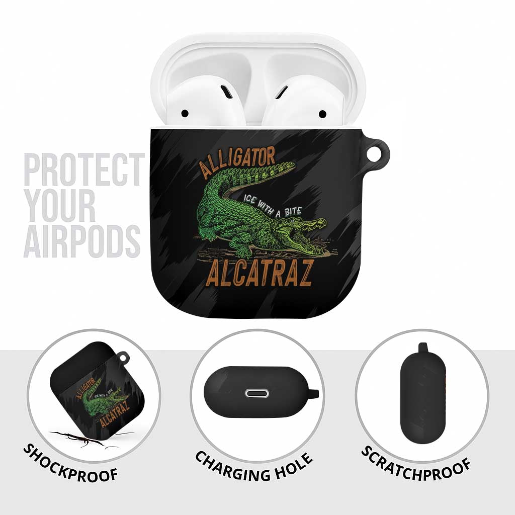 Alligator Alcatraz AirPods Case ICE With A Bite - Wonder Print Shop