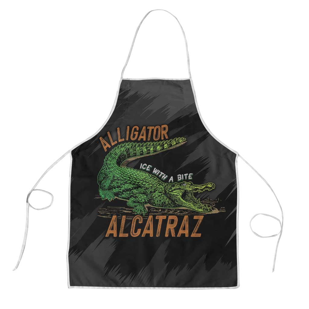 Alligator Alcatraz Apron ICE With A Bite - Wonder Print Shop