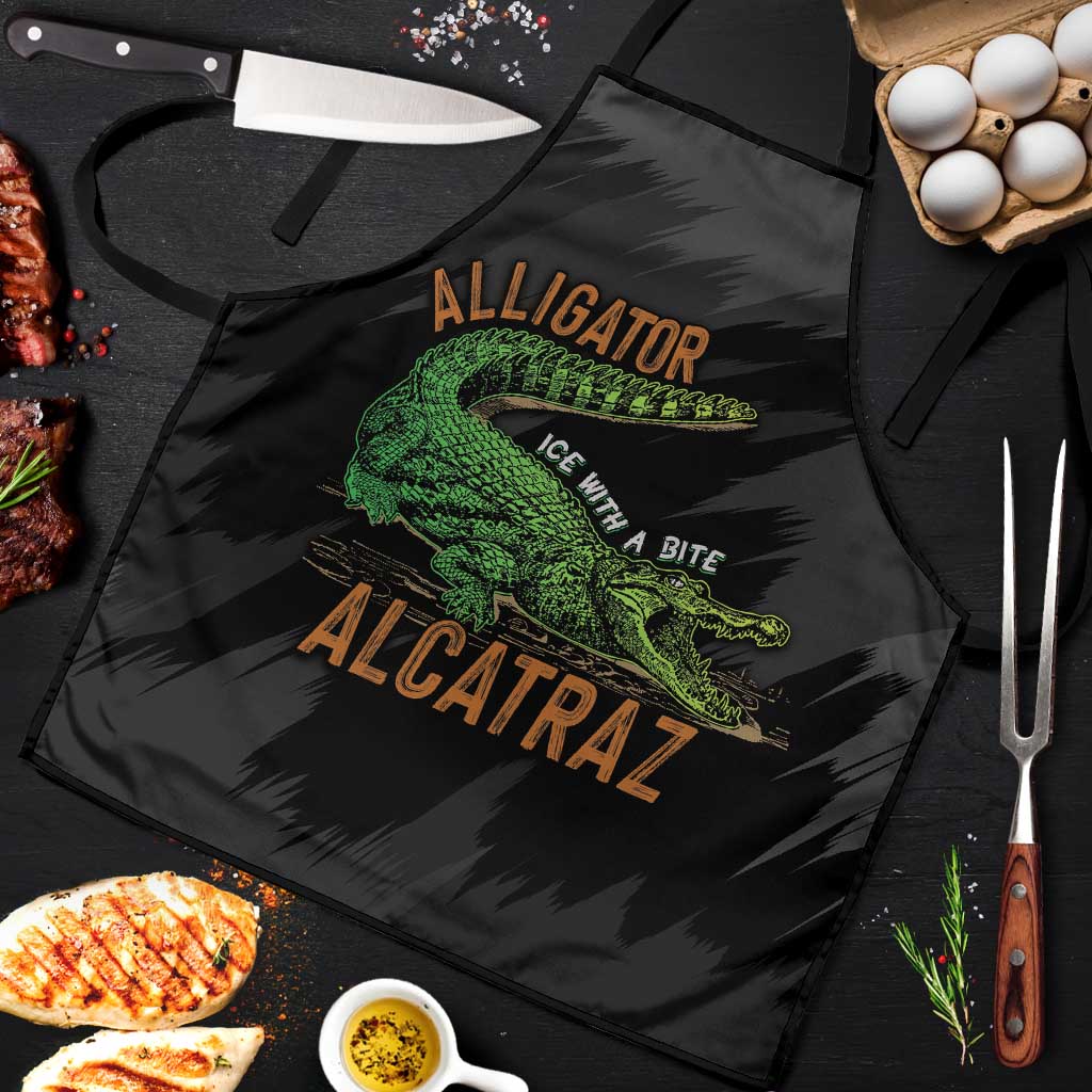 Alligator Alcatraz Apron ICE With A Bite - Wonder Print Shop