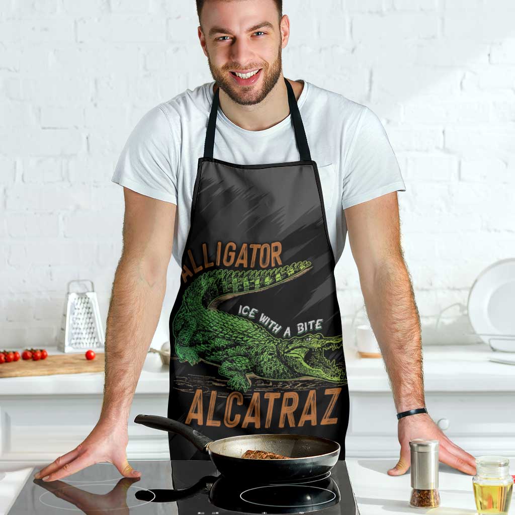 Alligator Alcatraz Apron ICE With A Bite - Wonder Print Shop