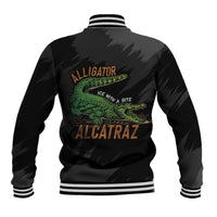 Alligator Alcatraz Baseball Jacket ICE With A Bite - Wonder Print Shop