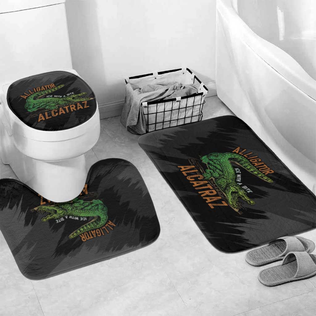 Alligator Alcatraz Bathroom Set ICE With A Bite - Wonder Print Shop
