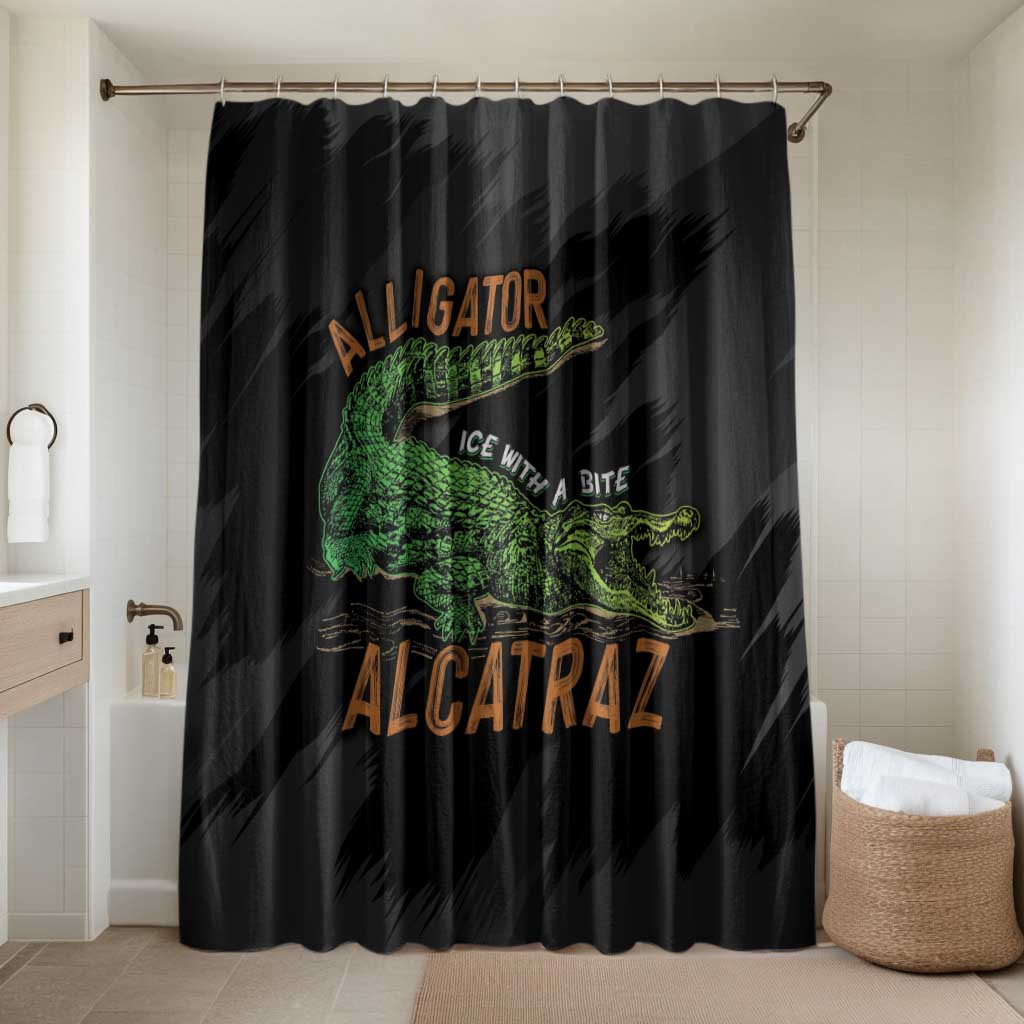 Alligator Alcatraz Bathroom Set ICE With A Bite - Wonder Print Shop