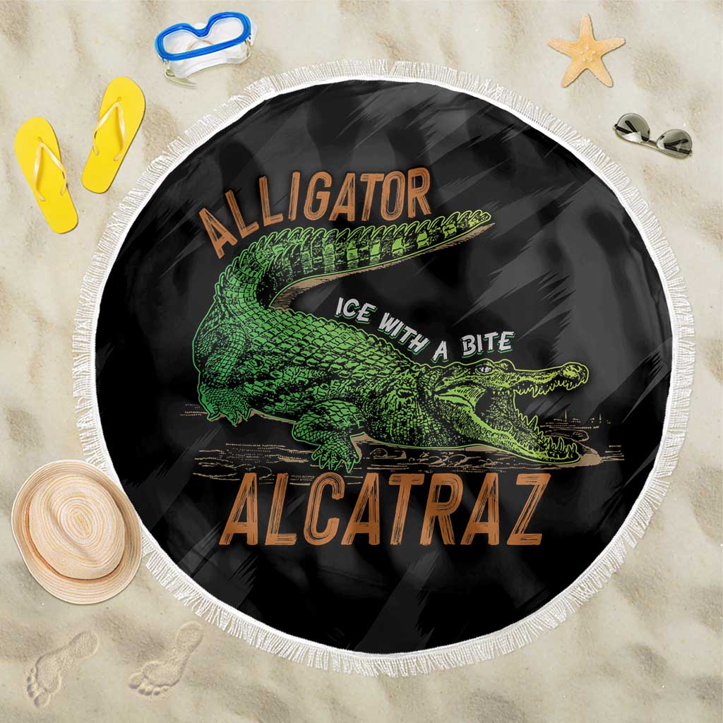 Alligator Alcatraz Beach Blanket ICE With A Bite - Wonder Print Shop