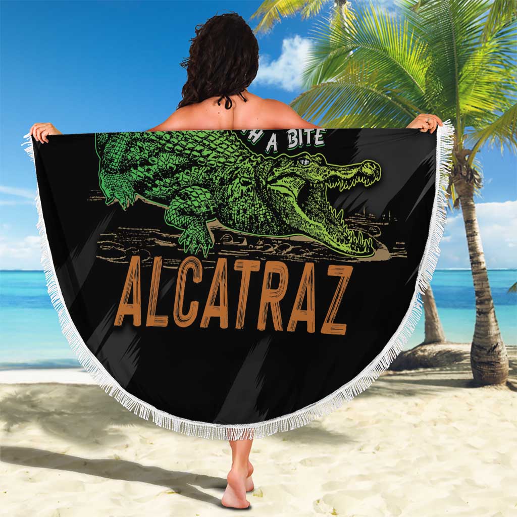 Alligator Alcatraz Beach Blanket ICE With A Bite - Wonder Print Shop