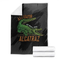 Alligator Alcatraz Blanket ICE With A Bite - Wonder Print Shop