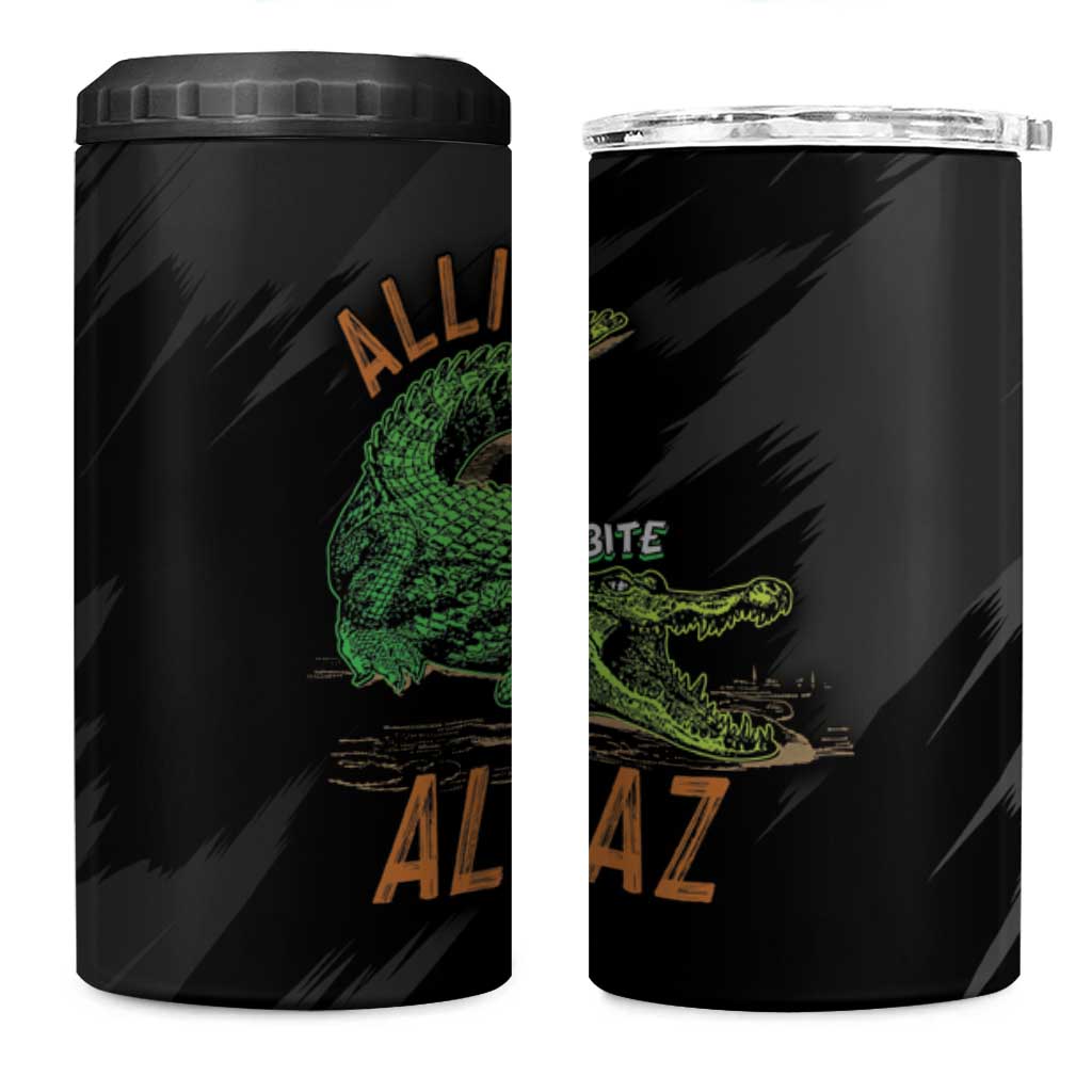 Alligator Alcatraz 4 in 1 Can Cooler Tumbler ICE With A Bite - Wonder Print Shop