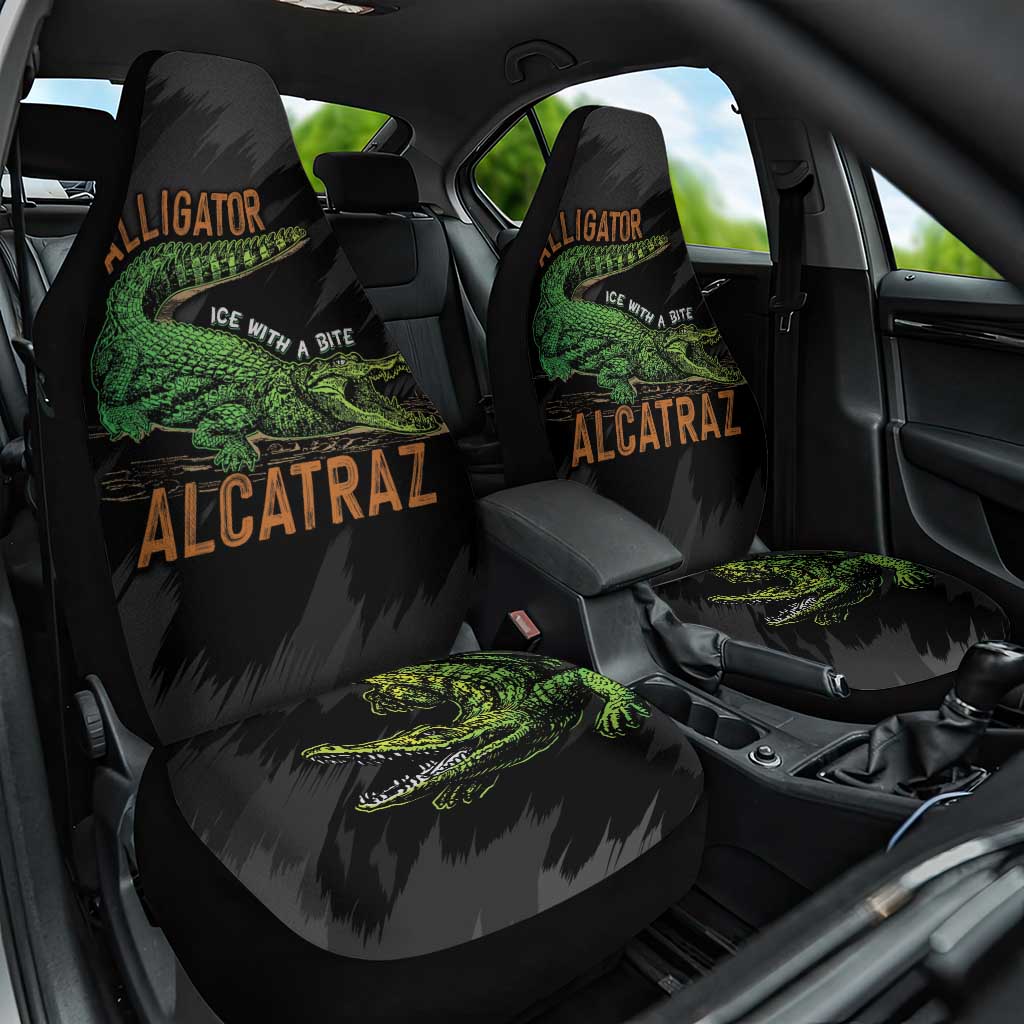 Alligator Alcatraz Car Seat Cover ICE With A Bite - Wonder Print Shop
