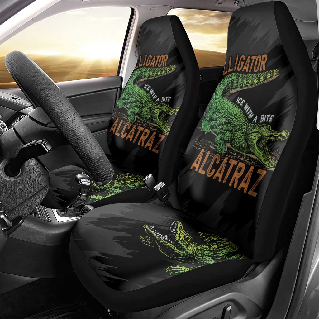 Alligator Alcatraz Car Seat Cover ICE With A Bite - Wonder Print Shop