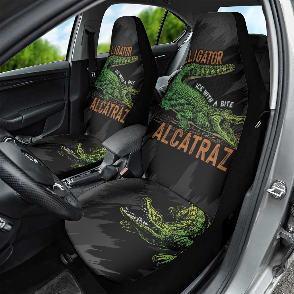 Alligator Alcatraz Car Seat Cover ICE With A Bite - Wonder Print Shop