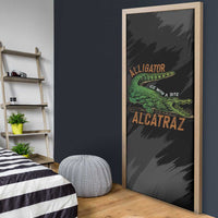 Alligator Alcatraz Door Cover ICE With A Bite - Wonder Print Shop
