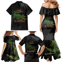Alligator Alcatraz Family Matching Mermaid Dress and Hawaiian Shirt ICE With A Bite - Wonder Print Shop
