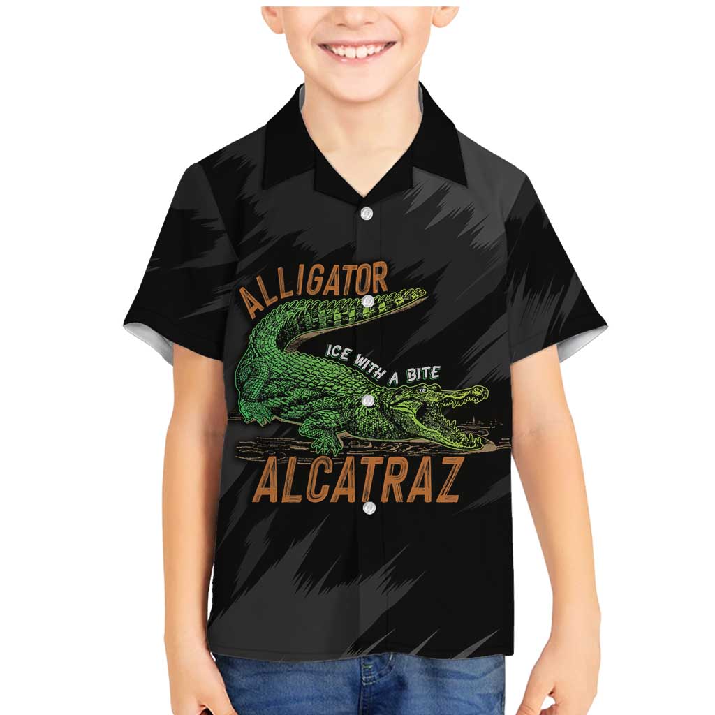 Alligator Alcatraz Family Matching Mermaid Dress and Hawaiian Shirt ICE With A Bite - Wonder Print Shop