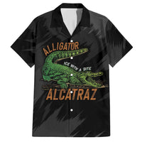 Alligator Alcatraz Family Matching Off Shoulder Short Dress and Hawaiian Shirt ICE With A Bite - Wonder Print Shop