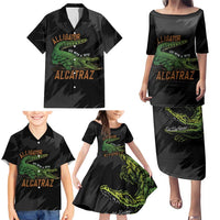 Alligator Alcatraz Family Matching Puletasi and Hawaiian Shirt ICE With A Bite - Wonder Print Shop