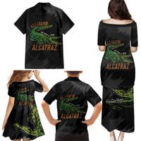 Alligator Alcatraz Family Matching Puletasi and Hawaiian Shirt ICE With A Bite - Wonder Print Shop