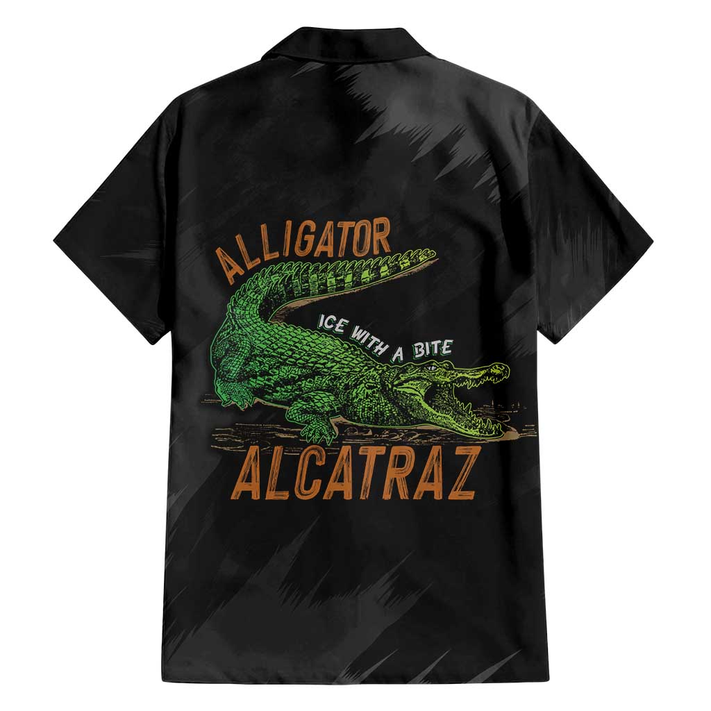 Alligator Alcatraz Family Matching Tank Maxi Dress and Hawaiian Shirt ICE With A Bite - Wonder Print Shop