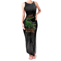 Alligator Alcatraz Family Matching Tank Maxi Dress and Hawaiian Shirt ICE With A Bite - Wonder Print Shop