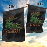 Alligator Alcatraz Garden Flag ICE With A Bite - Wonder Print Shop