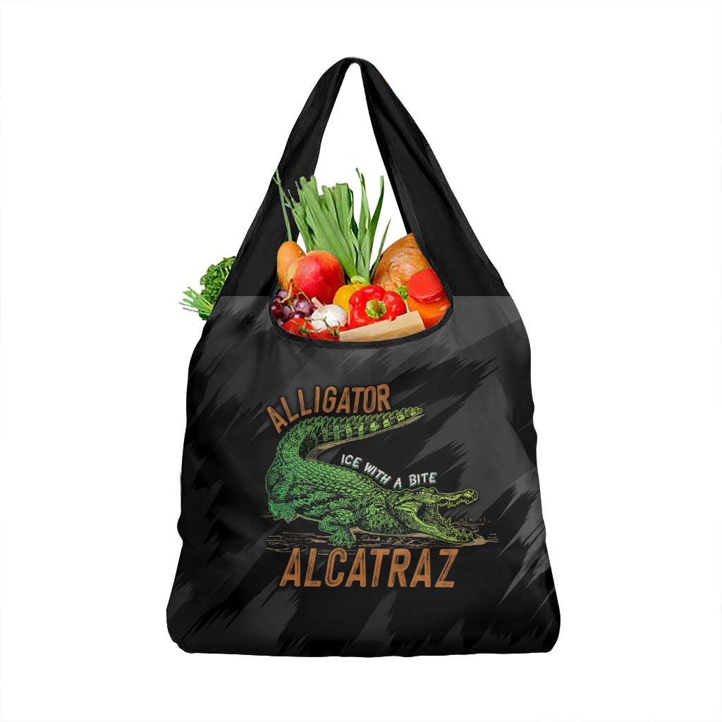 Alligator Alcatraz Grocery Bag ICE With A Bite - Wonder Print Shop