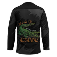 Alligator Alcatraz Hockey Jersey ICE With A Bite - Wonder Print Shop