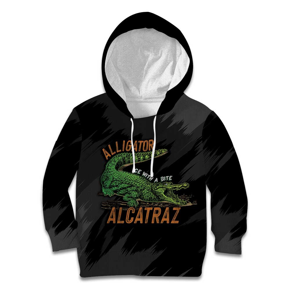 Alligator Alcatraz Kid Hoodie ICE With A Bite - Wonder Print Shop