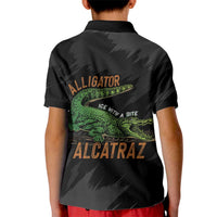 Alligator Alcatraz Kid Polo Shirt ICE With A Bite - Wonder Print Shop