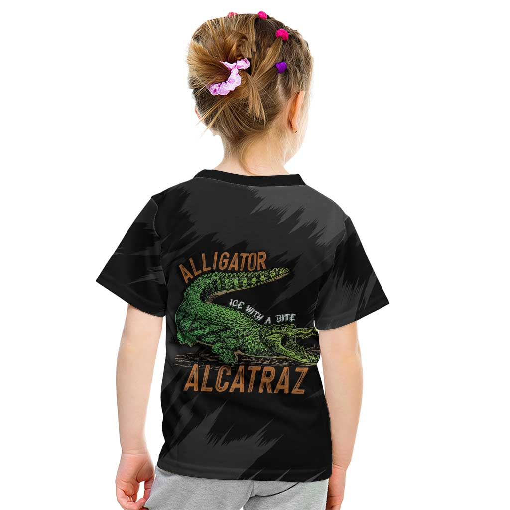 Alligator Alcatraz Kid T Shirt ICE With A Bite - Wonder Print Shop
