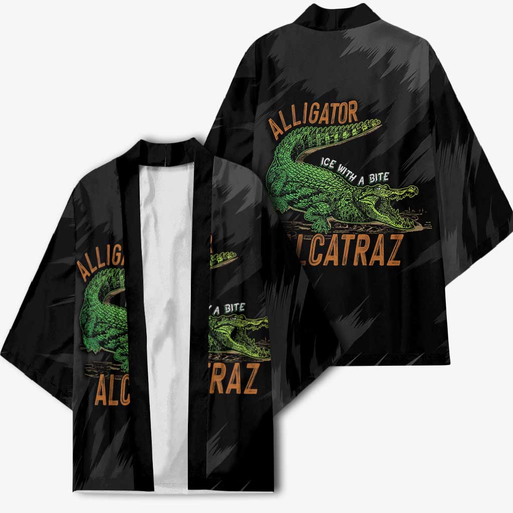 Alligator Alcatraz Kimono ICE With A Bite - Wonder Print Shop